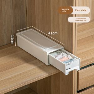 Intimates Storage Box Drawer Compartment Wardrobe Bra Socks Storage Box For Home Panty Socks Convenient Three-in-One Tool