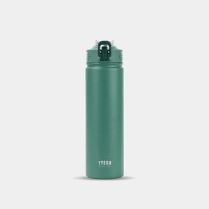 Tyeso 600ML/750ML Stainless Steel Thermos Bottles Car Insulated Cups with Straw Keeps Cold and Heat Portable Sport Thermal Mugs