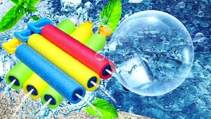 Water Launcher Kids Summer EVA Foam Squirt Beach Toys Spray Water Toy Children Outdoor Games Cannon Shoot Toy Gift (Random Color)