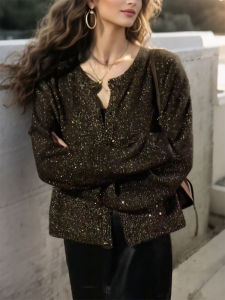 QINGNAER | Retro Big Size Womens Cardigan