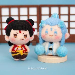 ชุดวัสดุแฮนด์เมดผ้าบุขนแกะ ตุ๊กตา ของขวัญ อายาคิว ชุดทำกิ๊บติดกระเป๋า DIY จากการ์ตูนญี่ปุ่น ของเล่นตุ๊กตา