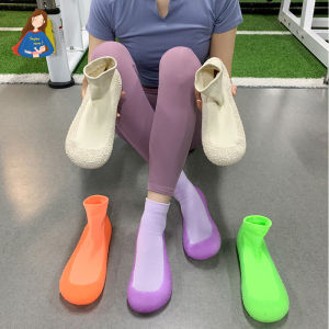 Gym Yoga Sport Shoes Socks Anti-slip Soft Bottom Silent Lightweight Treadmill Jump Rope Aerobics Comprehensive Training