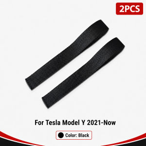 PINMOAP Suitable for Tesla Model Y 2021-Now Rear Trunk Pull Strap Cargo Storage Rope Tailgate Handle Loop Interior Accessory