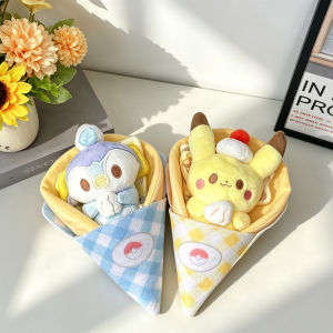 Takara Tomy | Crepe Piplup Pikachu Pokemon Plush Toys Kawaii Fluffy Peluches Doll 1 PC Anime Cushion Pillow Collectible Souvenir Birthday Gift
