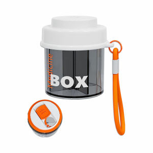 ขวดยาแบบพกพาOrganizer Personal Pill Dispenser 4 ช่องกล่องยาเดินทางAnti-Mixing Design JAF236