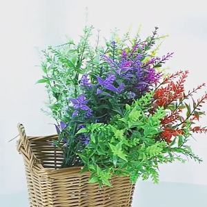 Lavender Branches Artificial Green Plants Home Decoration Artificial Flowers Garden Fake Vegetative