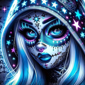 Oil Painting By Numbers Portrait of A Female Skull Number Drawing Canvas DIY Pictures By Numbers Home Decor