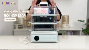 Nồi Hấp Lẩu Điện 4 Tầng Bear 21.5L 8 Chế Độ Hấp Lẩu Hầm Đa Năng DZG-P20W7