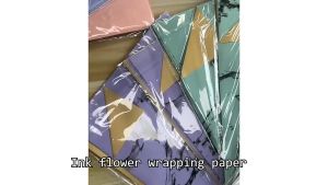 Kertas Buket Gold Marble Marmer Cellophane Flower Wrapping Paper Florist 6105