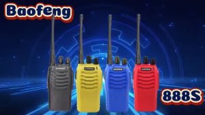 4 Sets Baofeng BF-888S USB Type-C 5W 16CH Walkie Talkie 1500mAh Radio UHF Long Range 2 Way Radio FM Transceiver COD
