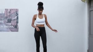 Womens Leggings Tummy Control High Waisted Leggings - Super Soft Stretchy Fabric for Yoga Running Workout and Home Leisure Wear