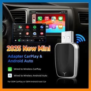 2in1 Wireless CarPlay Dongle Wireless Android Auto Adapter AI Smart Box Car Intelligent Systems For Car With Wired CarPlay