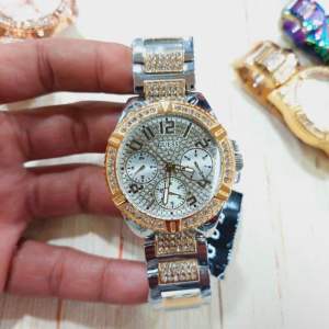 JAM TANGAN WANITA GUESS LADY FRONTIER GW0044L1 / W1156L1 / W1156L2 / W1156L3 CHRONO DAY DATE STAINLESS STEEL ORIGINAL