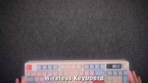 T96 Wireless Keyboard Mouse Combo 96-Key PBT RGB Keyboard Mouse Kit Dual Mode Bluetooth 2.4G Mouse Keyboard Set Long Battery