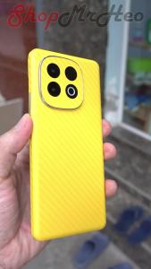 Dán Skin Full Mặt Sau & Viền iQOO Z10 Turbo Pro – Nhám Carbon Da Kim Tuyến Nhôm Xước