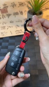 YAiLiS🚗เครื่องประดับพวงกุญแจรถ สไตล์มินิมอล ที่ใส่กุญแจ สำหรับผู้ชายและผู้หญิง วัสดุหนังระดับไฮเอนด์ พวงกุญแจเข็มขัดรถ