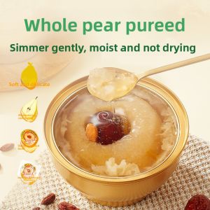  Canned Pear with Rock Sugar Instant Breakfast Soup from Anhui Province Small Bowl Packaging Sweet Dessert Supplement