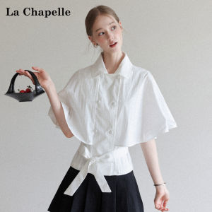 La Chapelle | Áo Sơ Mi Giả Hai Mảnh Dây Nơ Pháp Cổ Peter-Pan Đẹp Dáng