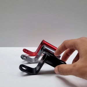 Breket Bracket Spion Motobar Plain Alumunium Alloy Holder Hp Dudukan Lampu Tembak Gopro di Spion Motor