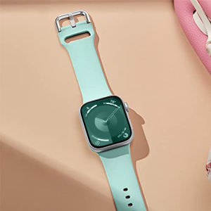 Dây đeo silicon cho Apple Watch 45mm 41mm 38mm 42mm 44mm 40mm iWatch Ultra 49mm Dây đeo silicon Series 11 9 8 SE 7 6 5 4 3 2 1 Vòng đeo tay thay thế SE 3/ultra 3