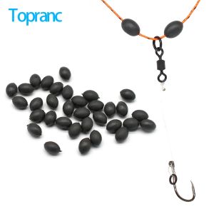 15pcs/Bag 4mm/6mm/8mm Carp Fishing Accessories Tungsten Space Beads Wiring Rubber Fishing Hook Line Terminal Tackle Equipment