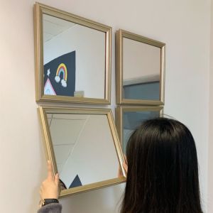 YASISHA | Luxury Aesthetic Wall Decor Mirror Creative Hanging Decoration No Drilling Required