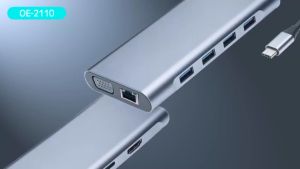 ✅แท้100% OKER OE-2110 11 in 1 MULTI-PORTS TYPE-C Docking Station อะแดปเตอร์ฮับ type c multiport #CC