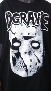 DGRAVE CREATIONS VOORHEES BLACK T-SHIRT