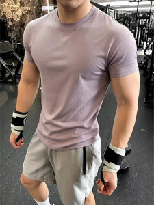 Cool Feel Dry Fast Pure Color Elastic Sport T-Shirt