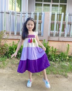 ชุดเด็กดอย ชุดพื้นเมือง เดรสขนมชั้นน่ารักๆ /สินค้ามีพร้อมส่ง