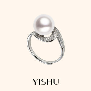 YISHU | Light Luxury S925 Sterling Silver Australian White Pearl Ring