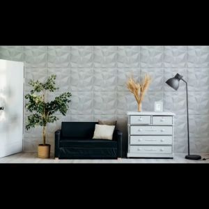 Transform Your Walls with MCAHOME 30*30 3D Diamond Design PVC Decorative Wall Panel