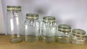 CHOBIG Toples Kaca Kedap Udara Tutup Gelas Jar Kue Snack Permen HERMETICO
