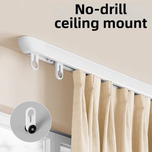 SHELIANKE | Top Mounting No-drilling Soundless Thickened Curtain Rod
