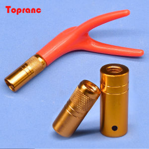 2Pcs Fishing Rod Net Head Adapter Joints Connector with 2 Styles 10mm/12mm Inside Diameter M8 Screw for Fishing Gear