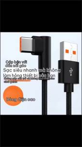 [NC]90 Degree Elbow Charger Nylon Braided Wire 6A Type C USB Fast Charging Cable For Redmi Charger Cable[NC]