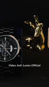 Jam Tangan Pria Kasual Bisnis Premium Waterproof Original Asli Vavavoom New Model Lexier Terbaru Stainless Steel Anti Karat Tahan Air Luminous Bercahaya Kalender Aktif Quartz Analog Dial Tipis Aksesoris Arloji Men Watches Cowok Bergaya Tren Kekinian JV9
