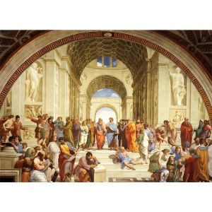 26.75"x19.25"1000pcs School of Athens Puzzle for Adults Renaissance Masterpiece Wall Art Gift for Professors Frameless Kit