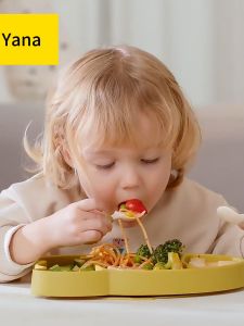 Baby PPSU Fork Spoon Silicone Short Handle Training Fork Spoon 6-12 months Feeding Spoon Childrens Tableware Auxiliary Food Spoon Set