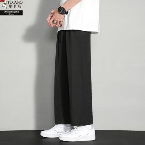 TUCANO | Summer Cool Ice Silk Straight Leg Loose Trousers