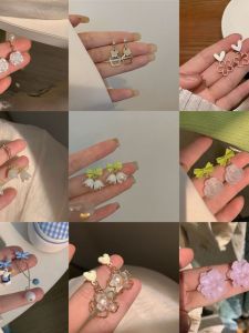 ต่างหูดอกไม้สไตล์เกาหลีสำหรับผู้หญิง ต่างหูแบบเข็มเงิน ดีไซน์เก๋ไก๋ ต่างหูแบบไฮเอนด์ ต่างหูแบบใหม่ 2022 ต่างหูแฟชั่น