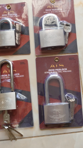 Gembok Pagar Rumah Ukuran 50mm Pendek 4 Anak Kunci ATS Iron Padlock 50mm ATS