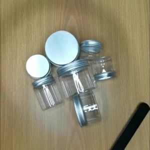 12PCS 30/50/60/80/100/120/150ml Empty Plastic Clear Cosmetic Jars Makeup Container Clear Jar Face Cream Sample Pot Container