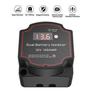 Auto Parts Voltage Sensitive Split Charge Charge 2 Battery Bank 12V 140A Relay VSR for Camper Car Smart Battery Isolator