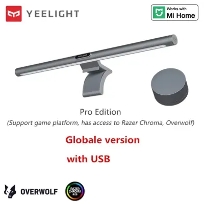 Yeelight | Yeelight LED Screen Light Bar Pro Computer Display Hanging Lamp Game Bar RGB Ra95 Dimmable Color Temperature Wifi Smart Control