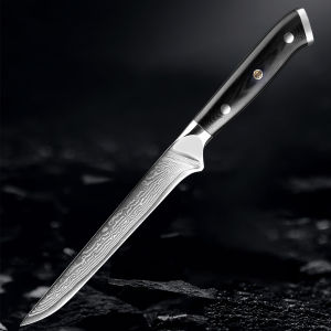 Dao Lọc Xương Nhật Bản 6 Inch Thép Damascus Lưỡi Dao Sắc Bén Như Dao Cạo Cán Dao G10 Nguyên Khối Dụng Cụ Lọc Xương Nhà Bếp Dùng Để Lọc Cá.