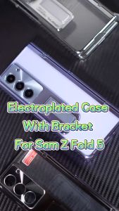 Samsung Z Fold 5 XUNDD 360 Electroplate Case with Hinge Protection and Kickstand (Black) Samsung ZFold 5