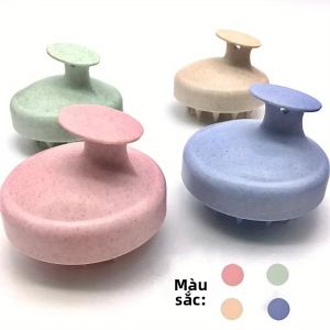 Bàn Chải Gội Đầu Bằng Silicon Mềm Mại - Dụng Cụ Massage Da Đầu Làm Sạch Và Tạo Kiểu Tóc Dùng Cho Tắm Và Gia Đình
