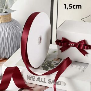 25 Thước Đơn Mặt Satin Polyester Ruy Băng Để Gói Quà Tóc Bím Tóc Nơ Trang Trí Cắm Hoa Thủ Công Tiếp Liệu