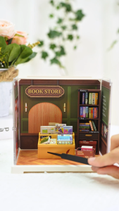 Robotime Rolife Super Creator Mini Memory Book Store (DWS04B) Plastic DIY Miniature House